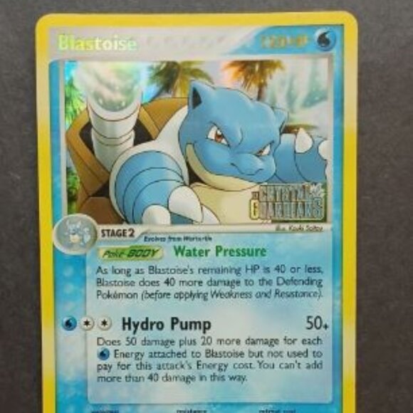 MP Pokémon TCG Blastoise EX Crystal Guardians 14/100 Holo Promo Promo - Picture 1 of 2